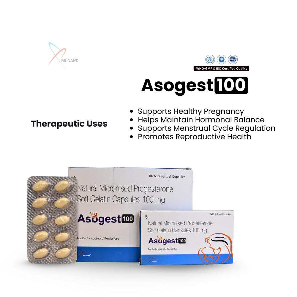 Natural Progestron 100 Mg Softgel Capsule - Age Group: Adult