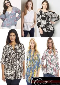 Ladies Printed Tops - Cotton Blend, Size S-xl, 3/4 Sleeve, V-neck | Casual And Office Wear, Machine Wash Care Instructions