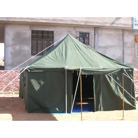 Military Tent - Canvas 10x10 Feet Olive Green, Durable Waterproof Aluminum Poles