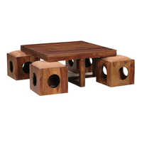 Square Shape Wooden Coffee Table