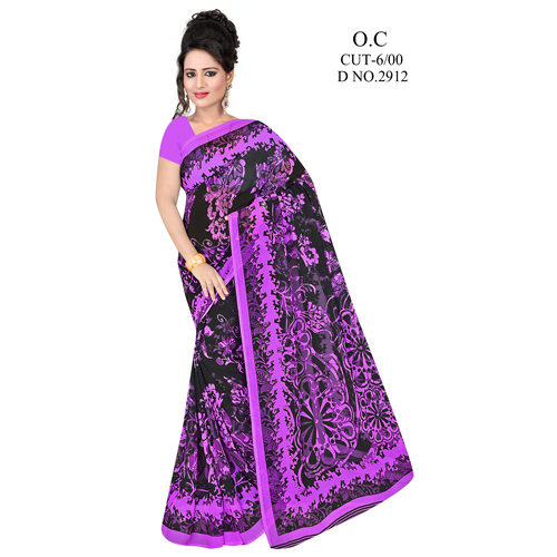 Ladies Designer Chiffon Sarees