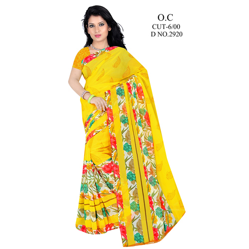 Ladies Casual Chiffon Sarees