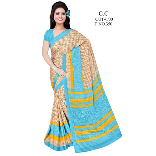 Ladies Designer Crepe Sarees