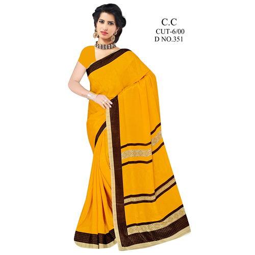 Ladies Modern Crepe Sarees
