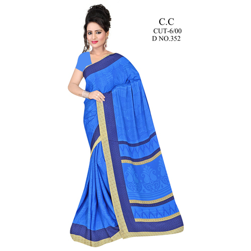 Ladies Trendy Crepe Sarees
