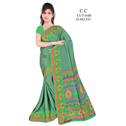 Ladies Printed Crepe Sarees