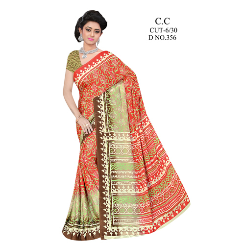 Ladies Designer Crepe Silk Sarees