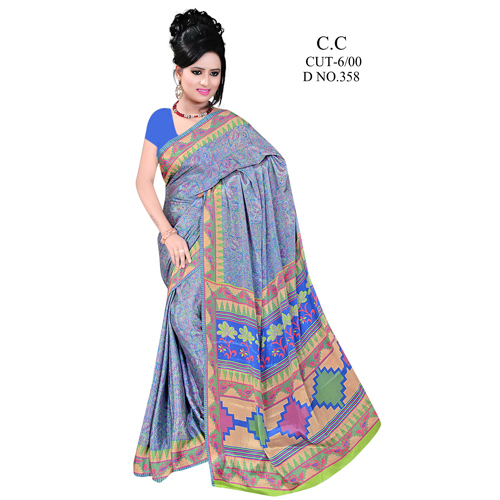 Ladies French Crepe Sarees