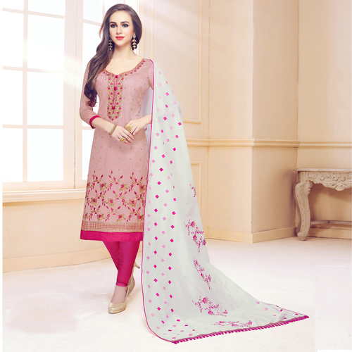 Cream Cotton Salwar Suit