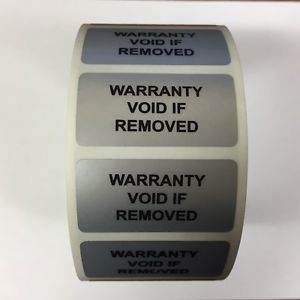 Gray Warranty Void Labels