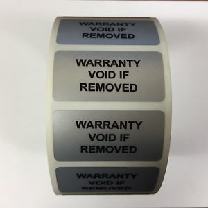 thumbnail image 2 of Warranty Void If Removed Security Stickers - 100 Pack, 3x1 Inch, Serial Number Labels - Labelogix 2 of 3