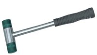 Soft Face Hammer - Polypropylene & Steel, 300mm Handle Length, 20mm Head Diameter, Green Color, Rubber Grip, 400g Weight | Ideal For Assembly & Automotive Applications