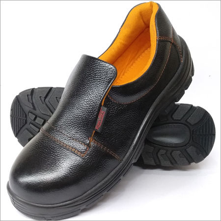 Elastic Black Safety Shoes