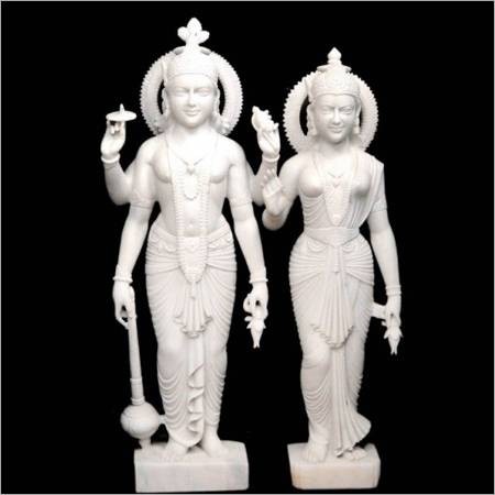 Marble Laxmi Narayan Statue