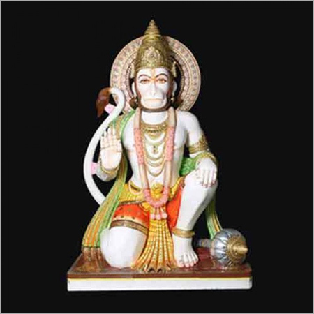White Marble Hanuman Statue