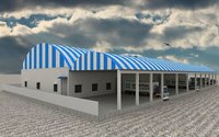 Rice Mill Support Less Roofing System - Customized Arch Roof, Sturdy Structure, Long Service Life, Fine Finish, Easy Installation, Extra Working Space