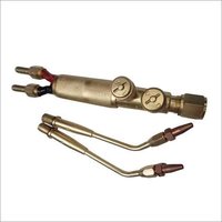 Gas Welding Torch - Brass Material, Gold Finish , Multiple Nozzles , Compact & Lightweight Design , Corrosion Resistant