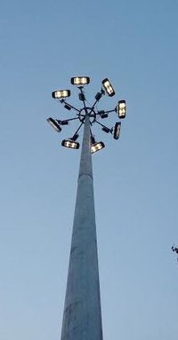 LED High Mast Light - Mild Steel, Standard Design, Cool White | Longer Life Years, Ideal for Industrial Applications