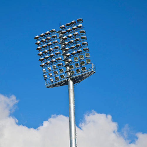 Stadium High Mast Lighting Pole Light Source: Electric