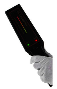 Hand Held Metal Detector - Super High Sensitivity, Pvc Material, Black Color, Led Bar-scorpion 700140 With Alarm Feature For Security Safety