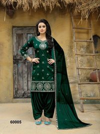 Embroidery Work Patiala Suits