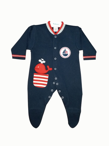 Baby Grows - Cotton Navy Blue Printed Design | Unisex Suitable for Ages 0-5 Years Perfect for Summer