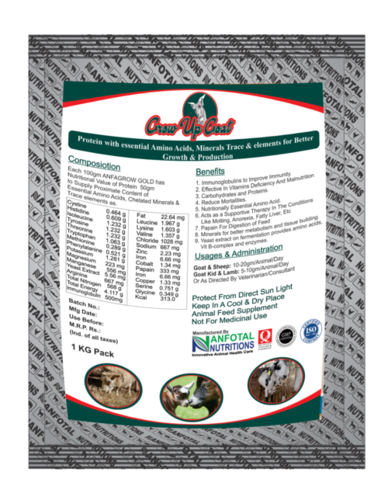 Goat Growth Feed Supplement (Grow Up Goat) Efficacy: Promote Healthy