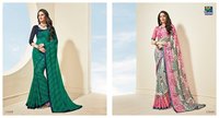 Pure Georgette Printed Sarees