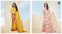 Pure Georgette Printed Sarees