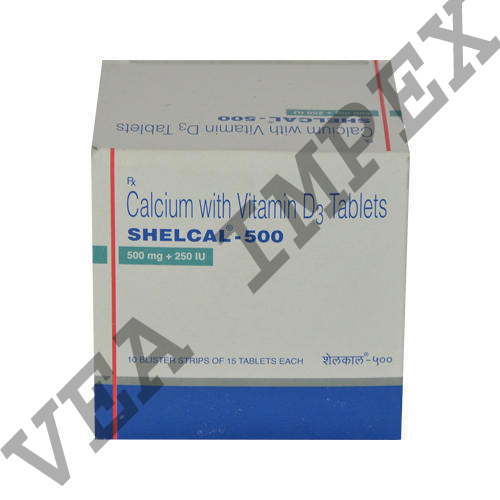 Shelcal 500 mg(Calcium Vitamin D3 Tablets)