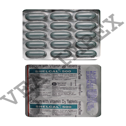Shelcal 500 mg(Calcium Vitamin D3 Tablets)