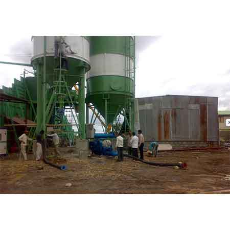 White And Green Single Stage Blower For 25 Ton Capacity Bulker Unloading