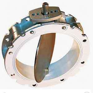 Silver Silo Discarge Butterfly Valve