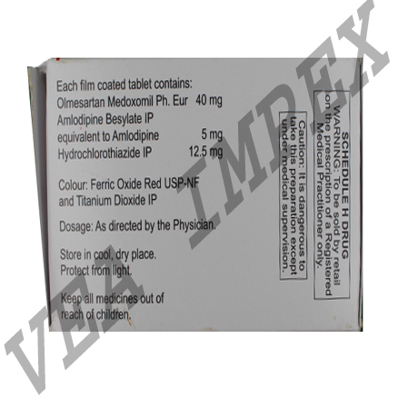 Triolmesar 40 mg(Olmesartan Medoxomil Tablets)