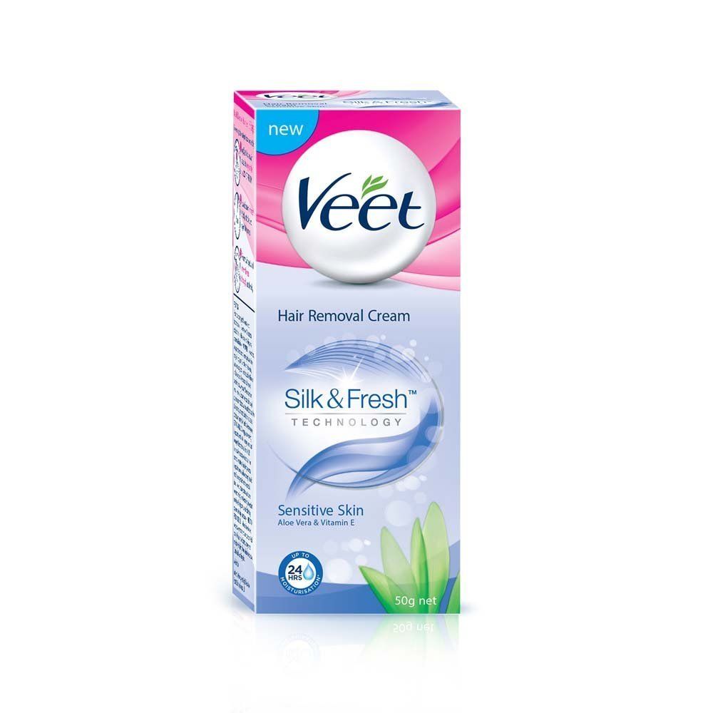 Buy Veet Silk  Fresh Hair Removal Cream Sensitive Skin  25 g Online at  Low Prices in India  Amazonin