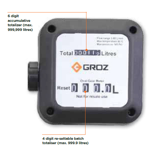 Mechanical Oval Gear Fuel Meter