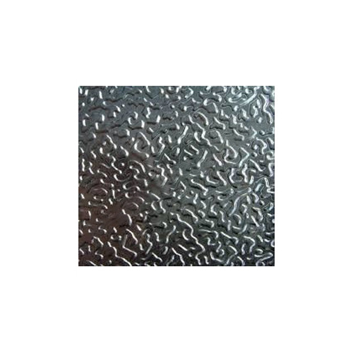 Aluminium Embossed Stucco Sheet - Color: Silver