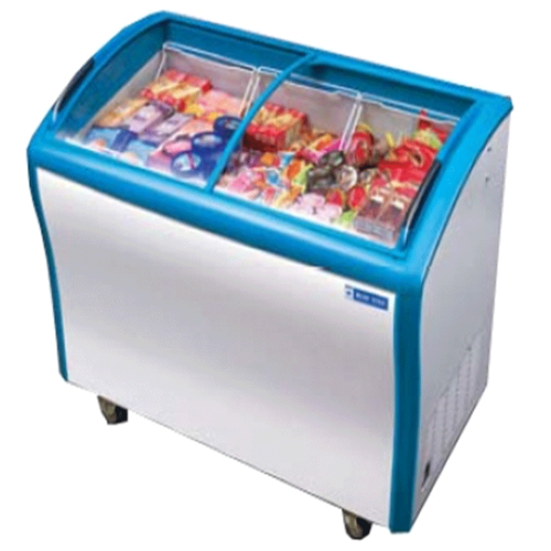Curved Glass Chest Freezer (Deep Freezer) (Blue Star)