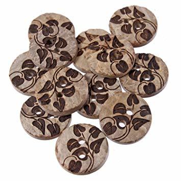 Wooden Coconut Button