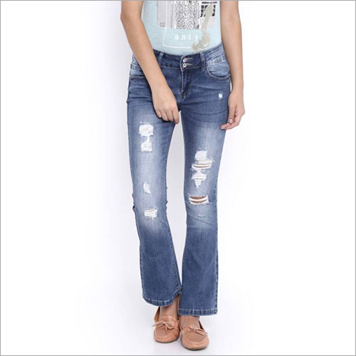 Blue And Light Ladies Regular Fit Jeans