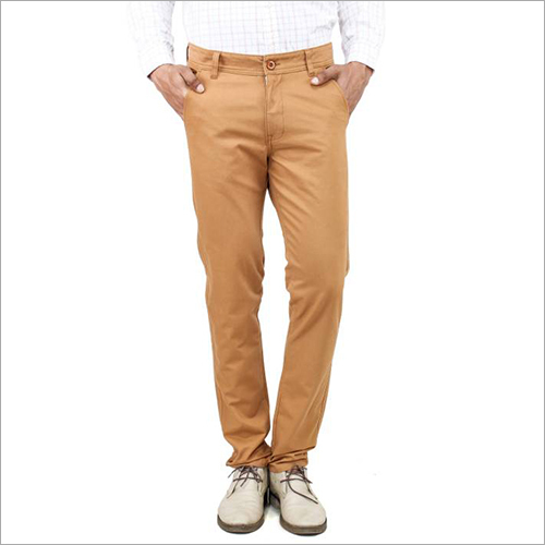 Brown Mens Jeans Cotton