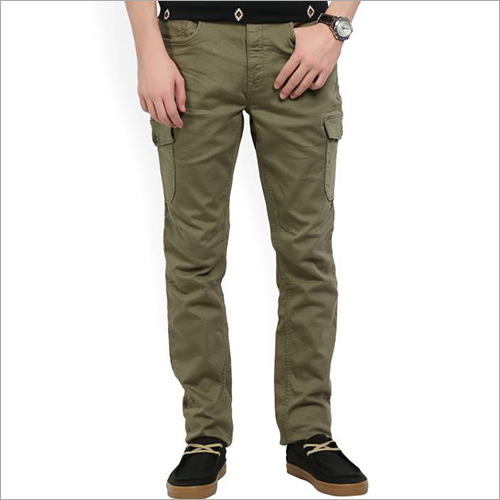 Green Mens Slim Cargo