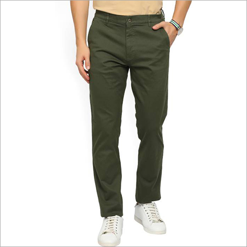 Green Fashion Regular Cotton Jeans