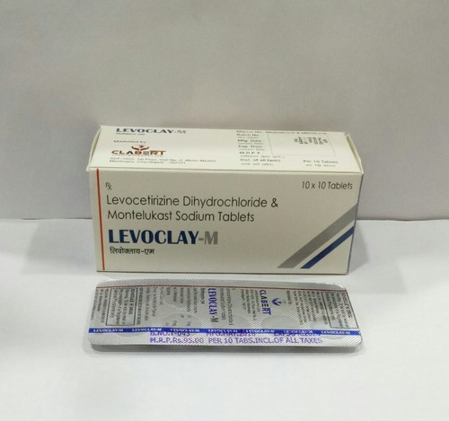 Levocetirizine Dihydrochloride & Montelukast Sodium - 5 mg + 10 mg Tablets | High Bioavailability, Non-Sedating Antihistamine, Allergy Relief