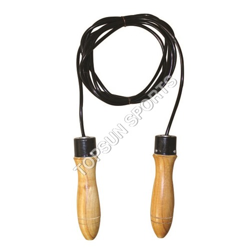 Skipping Rope PVC With Wooden Handle And Bearing