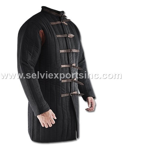 Padded Full Sleeves Gambeson Length: 48 Inch (In)
