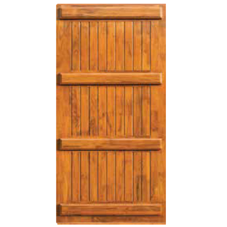 Three Panel Wooden Door