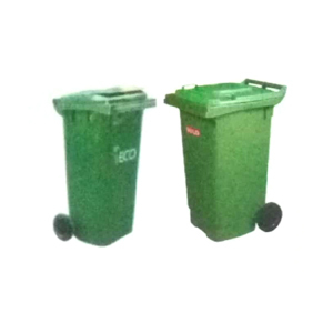 Wheeled Container System - Plastic Material 50 Kilograms Weight Green and Blue Design | Ideal for Waste Collection