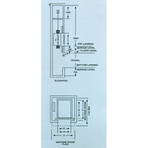 Stainless Steel Service Lift