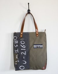 Multicolor Printed Handwritten Numbers Tote